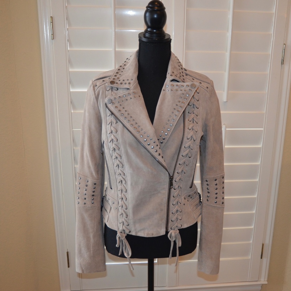 Bagatelle NYC Genuine Leather Cropped Jacket